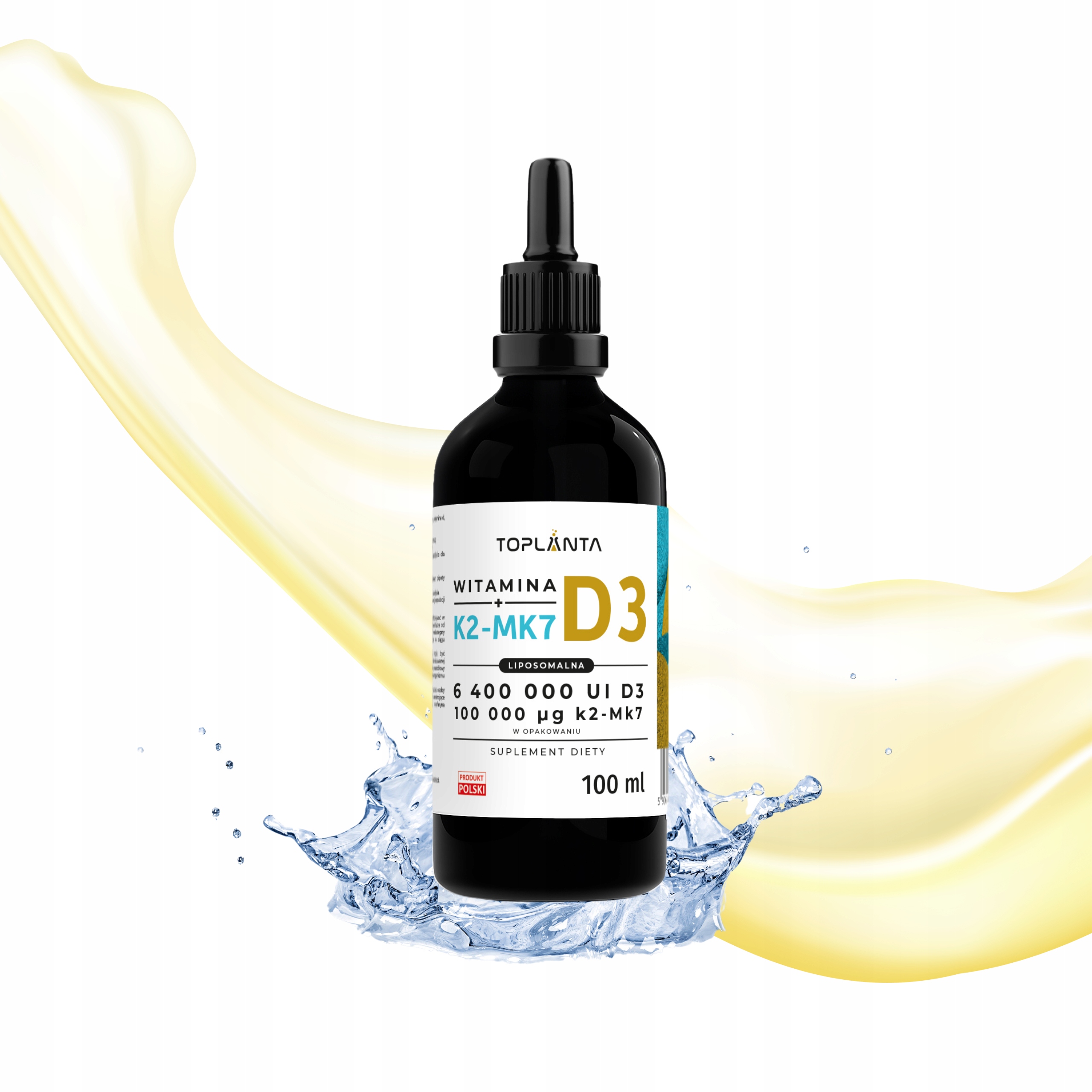Witamina D3 K2+MK7 6 400 000 UI 100 ml od ToPlanta Suplement Diety