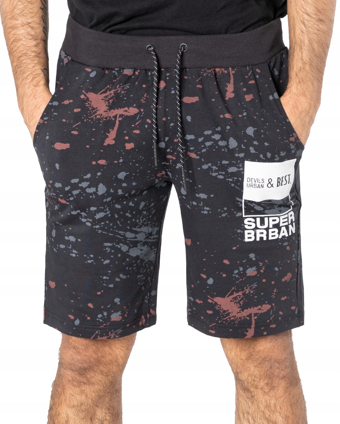 

Krótkie Spodenki Dresowe Szorty Męskie 58201-1 XXL