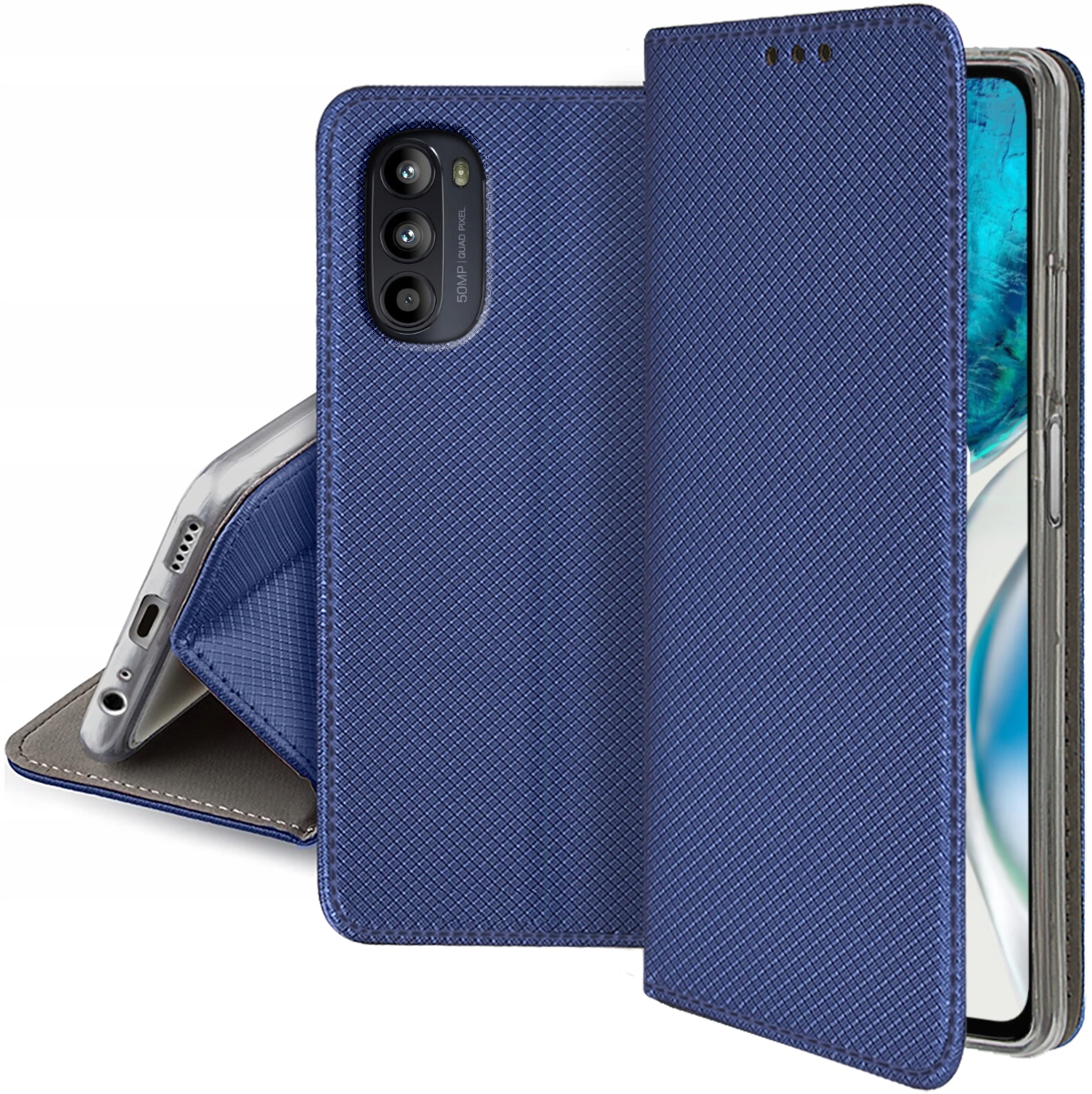 

Etui S-Magnet Case Szkło 9H do Motorola Moto G52