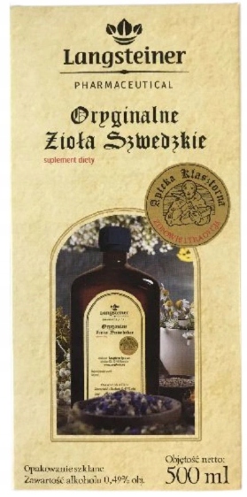 

Bitter Oryginalne Zioła Szwedzkie płyn 500 ml