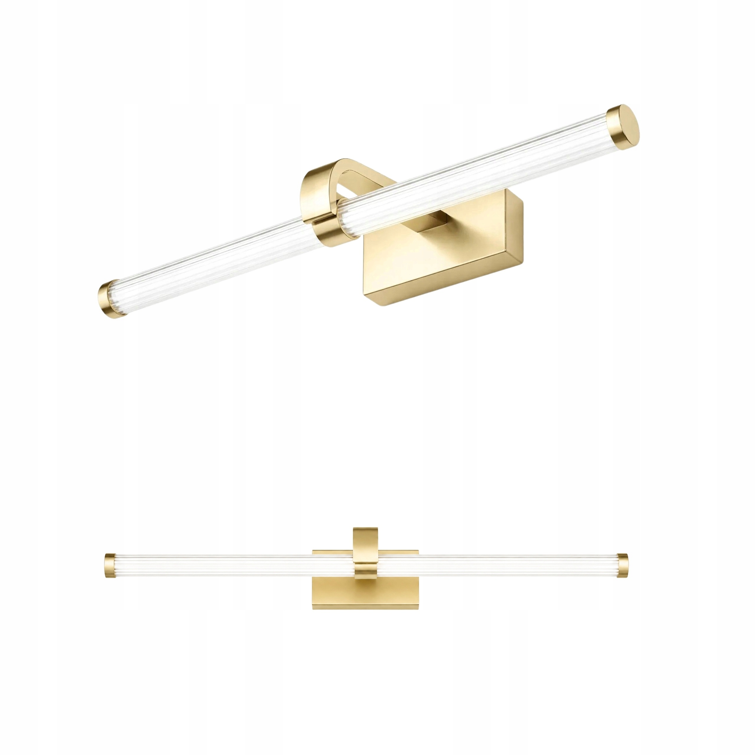 Lineární nástěnné svítidlo 40 cm zlaté Led neutrální bílé 9 W do koupelny Toolight