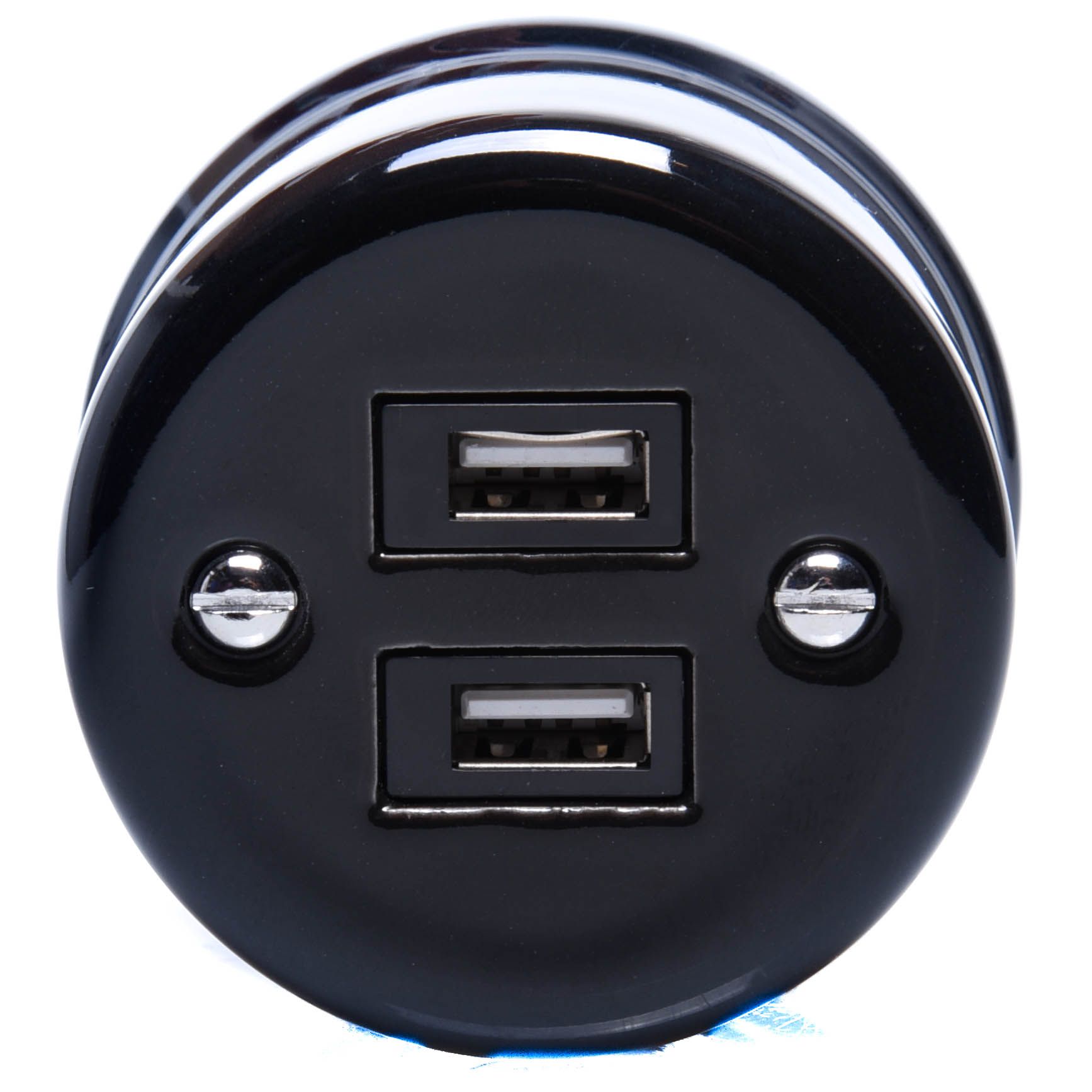 RETRO LOFT CERAMICZNE GNIAZDO NATYNKOWE 2xUSB