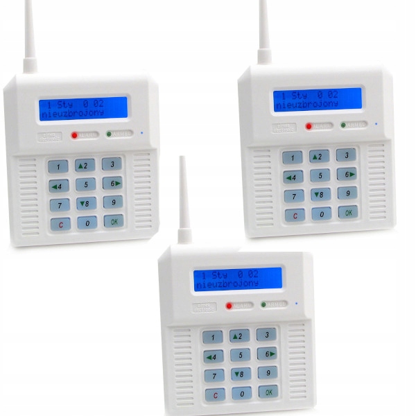 ALARM CENTRALA ALARMOWA ELMES CB32BZ Typ alarmu bezprzewodowy