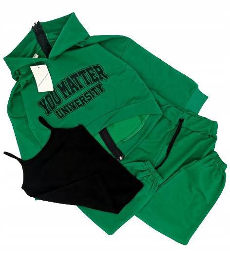 

Dres komplet 3 cz. ciemno zielony 152 wiosna lato