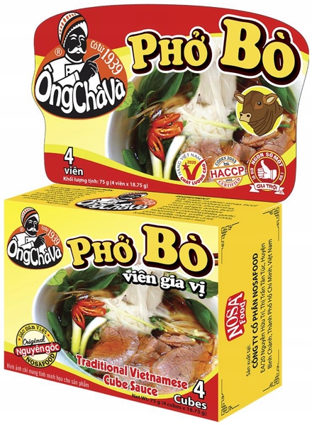 

Kostki bulionowe Pho Bo, wołowe 75g Ong ChaVa