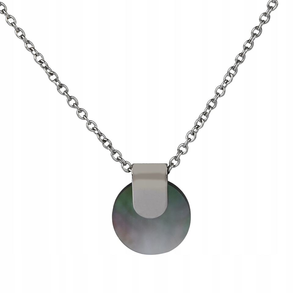 Magnetický náhrdelník Perlová hmota Ocel Chirurgické kolečko