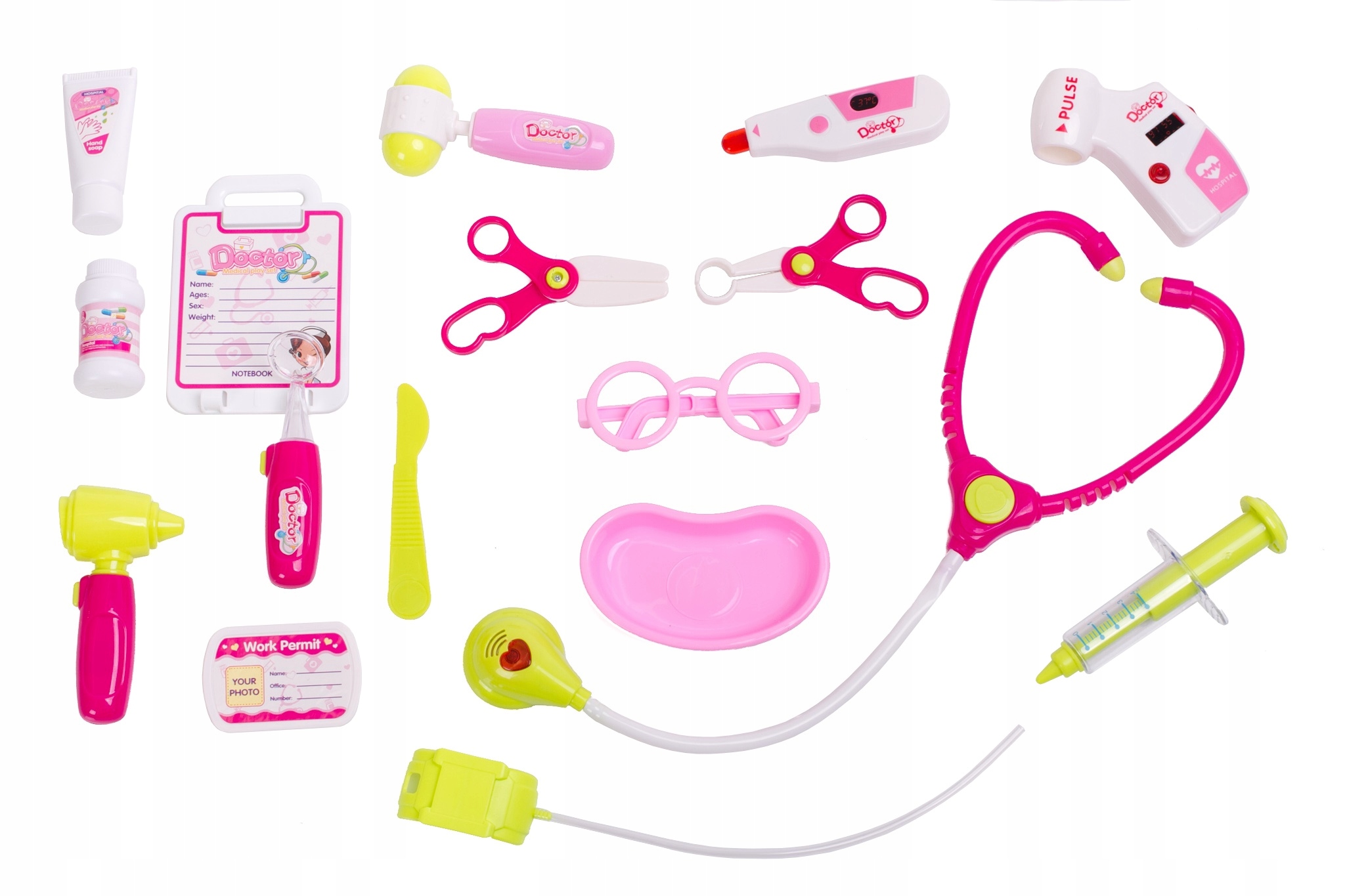 Duży zestaw lekarski EKG STETOSKOP XXL mały lekarz doktor ŚWIATŁO DŹWIĘK Bohater / Bajka brak
