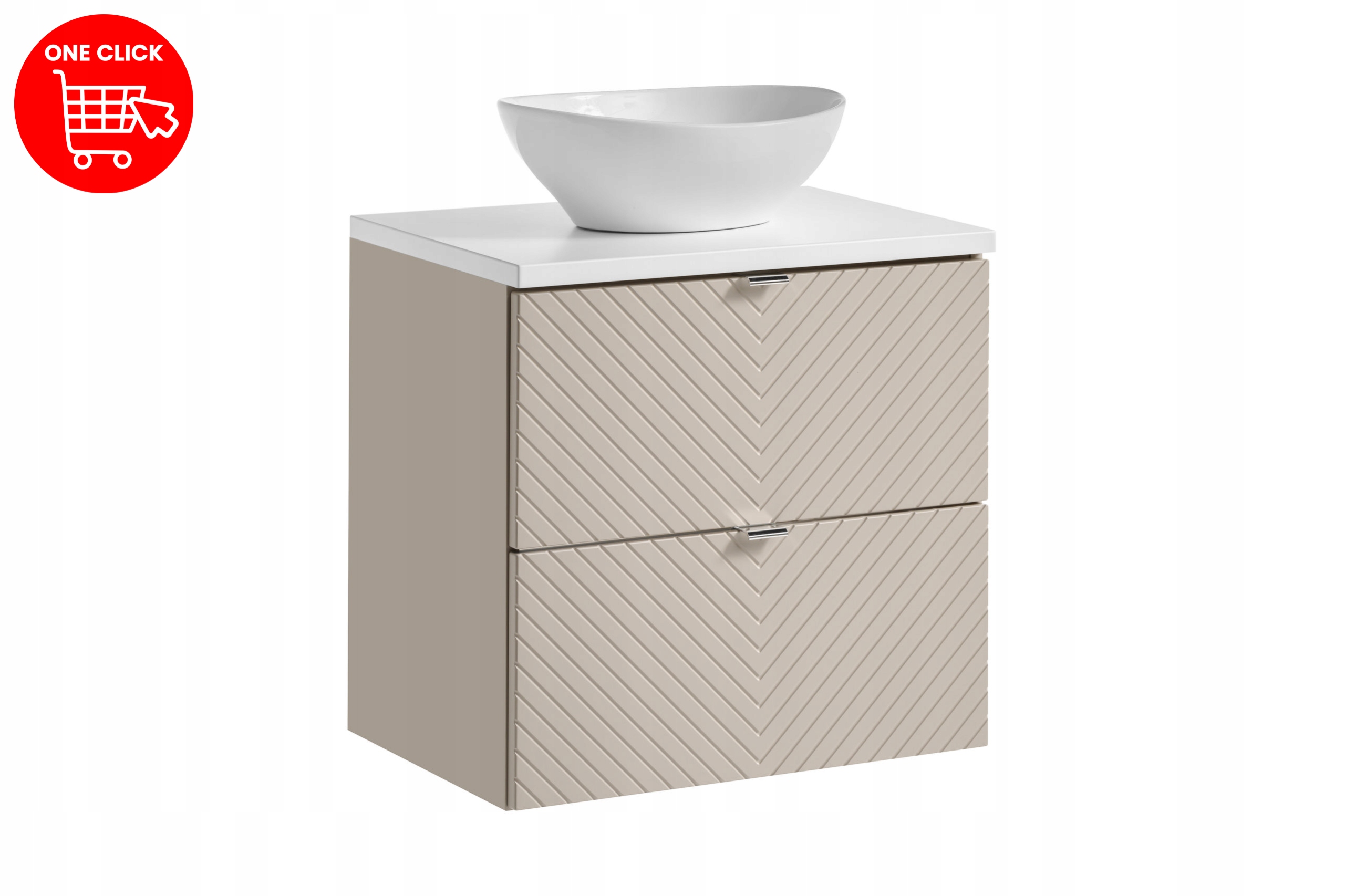 Koupelnová sestava 60 cm s deskou a umyvadlem na desku Lola