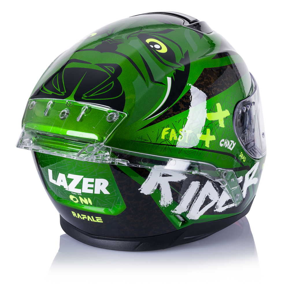 PROFESJONALNY KASK LAZER RAFALE SR ONI r S BLENDA Kolor biały czarny zielony żółty
