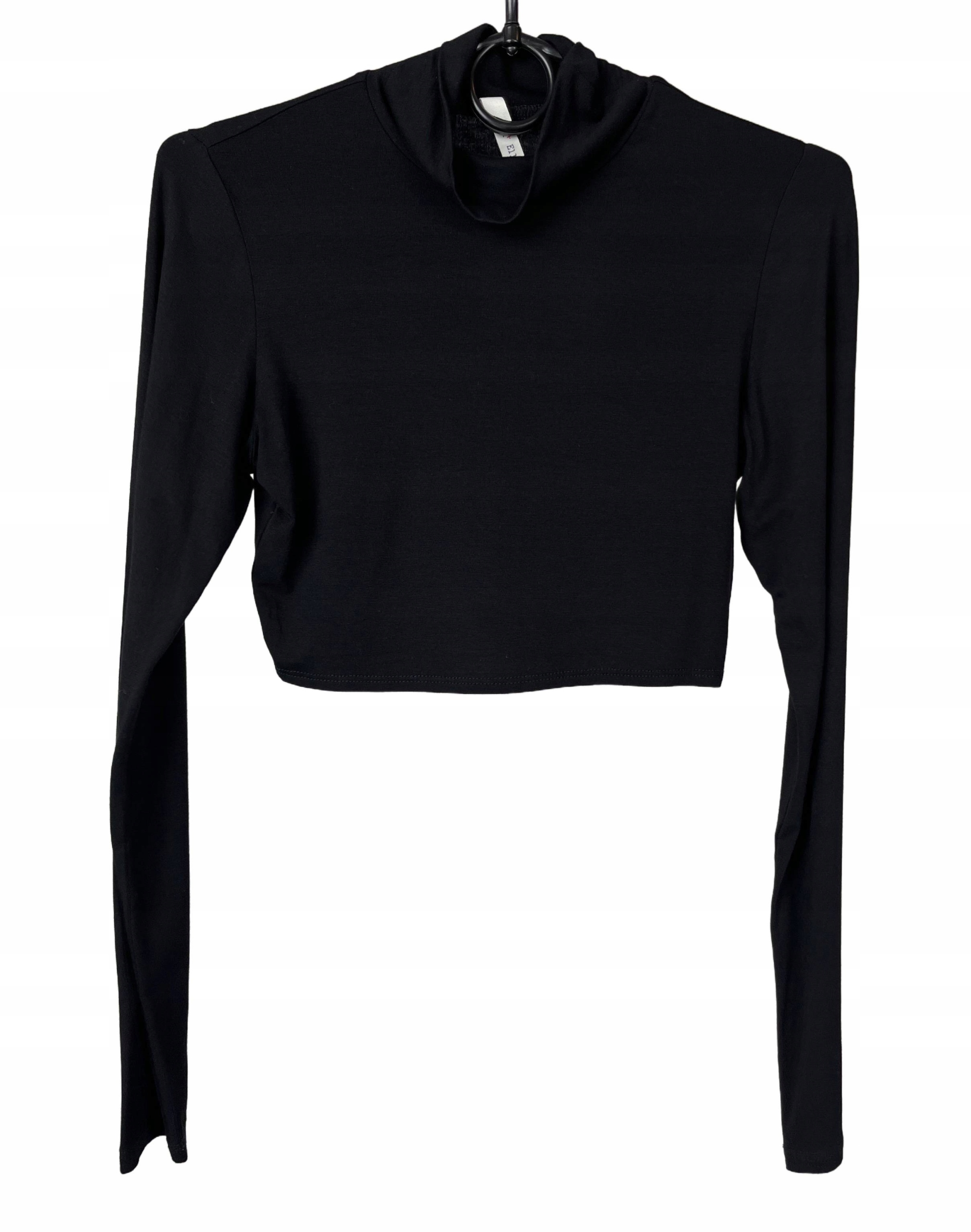 Box damski zestaw czarnych golfów damskich crop top basic ZESTAW 2 szt r. S Rozmiar S (36)