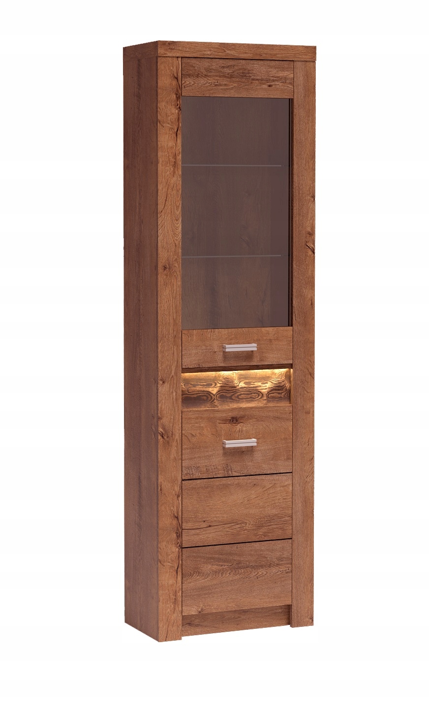 Wysoka wąska witryna słupek do salonu jadalni