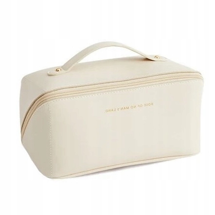 Kosmetyczka BIAŁA ROZKŁADANA pojemna ORGANIZER Damska