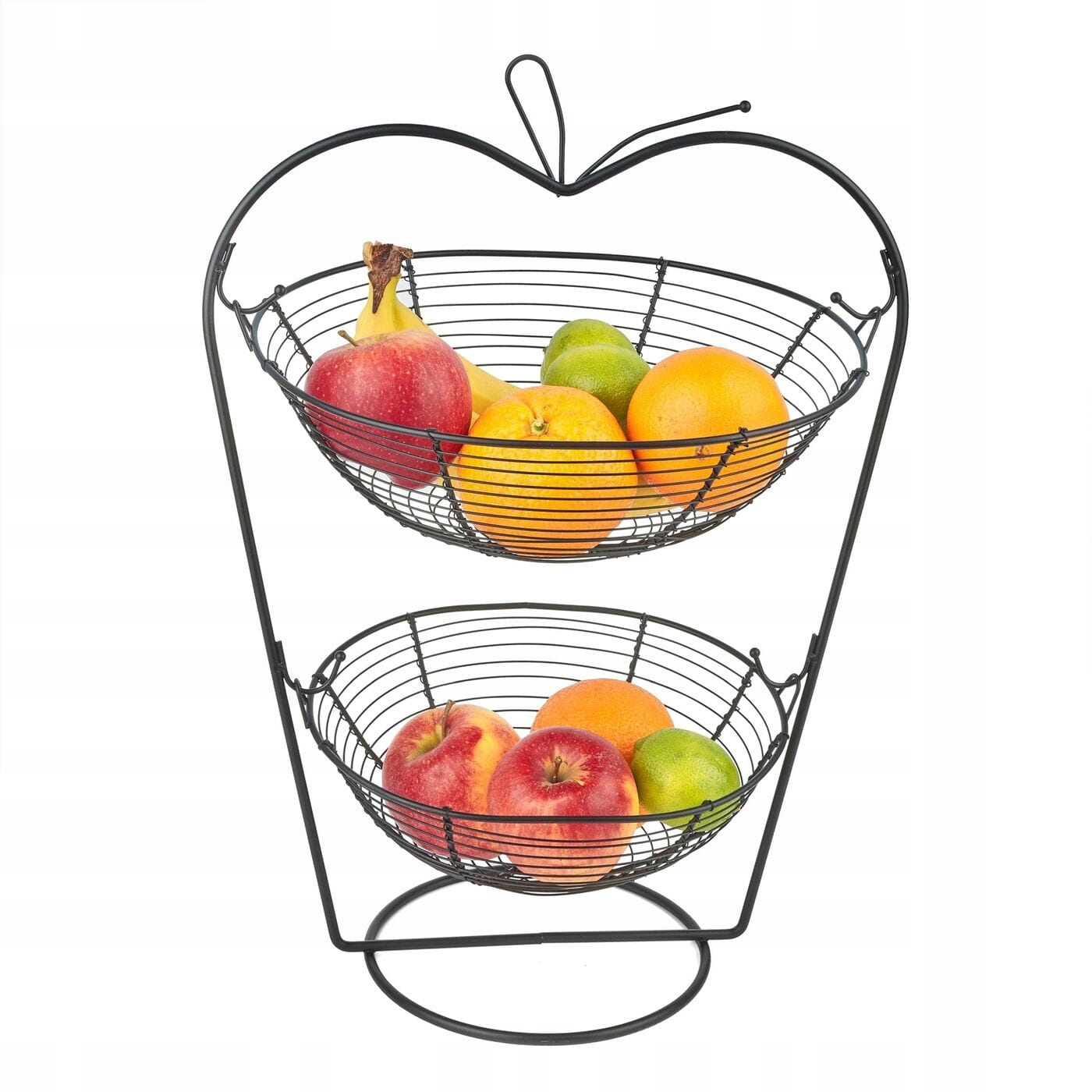 

Tadar Kosz na owoce Jabłko-Kołyska 2poziomy czarny