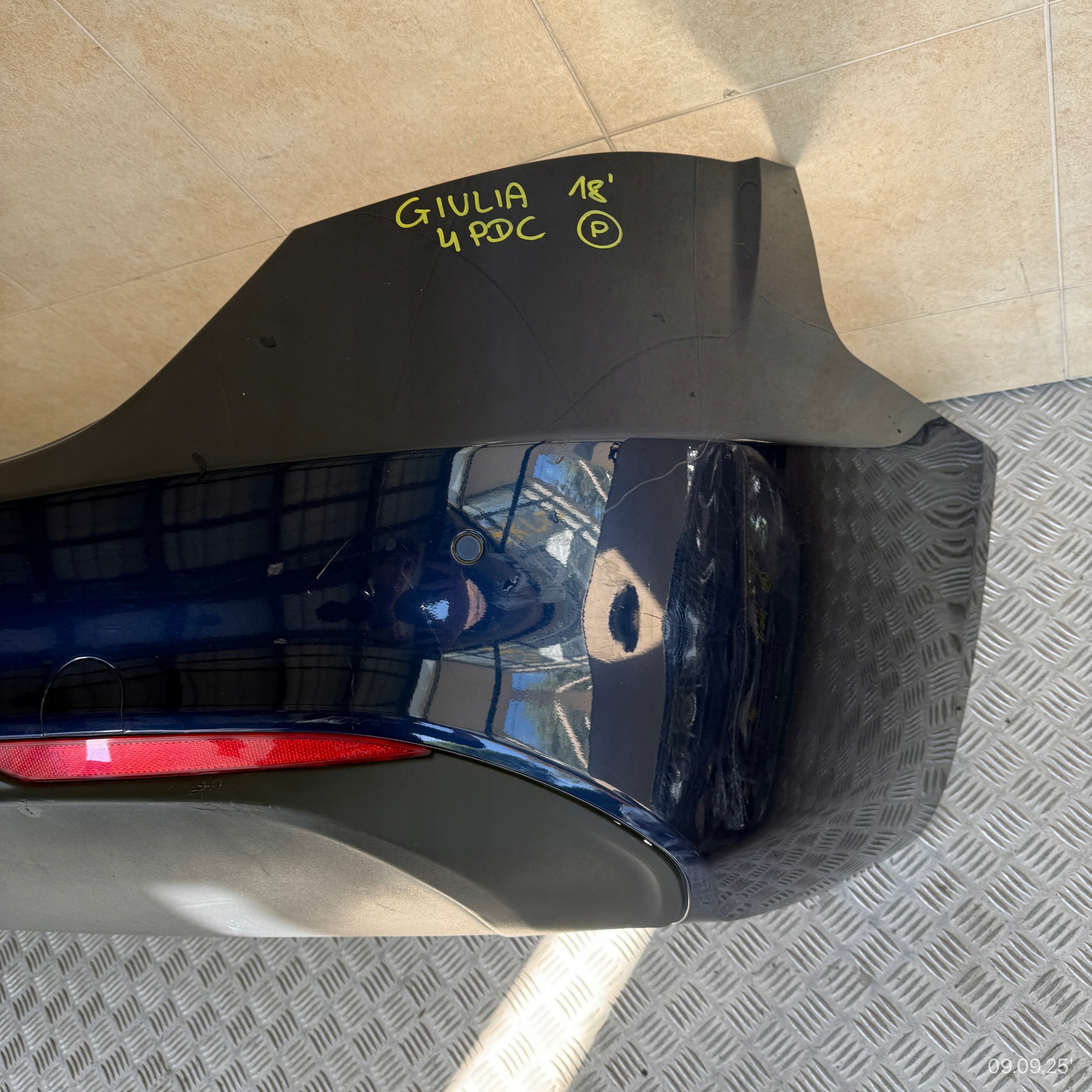 bumper rear complete ALFA ROMEO GIULIA 2018 ROK 4 PDC without INSTALACJI