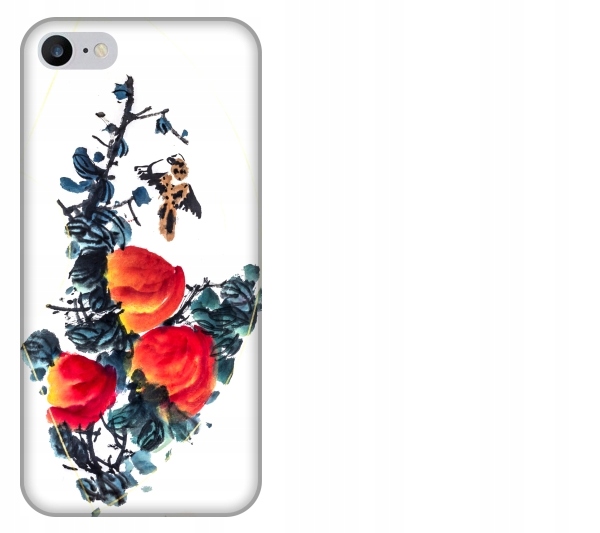

Etui pokrowiec iPhone 8 Kwiaty akwarela chinska ja