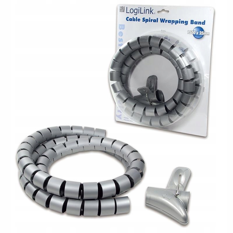 Organizer kabli LogiLink KAB0014 spiralny, 1.5m,