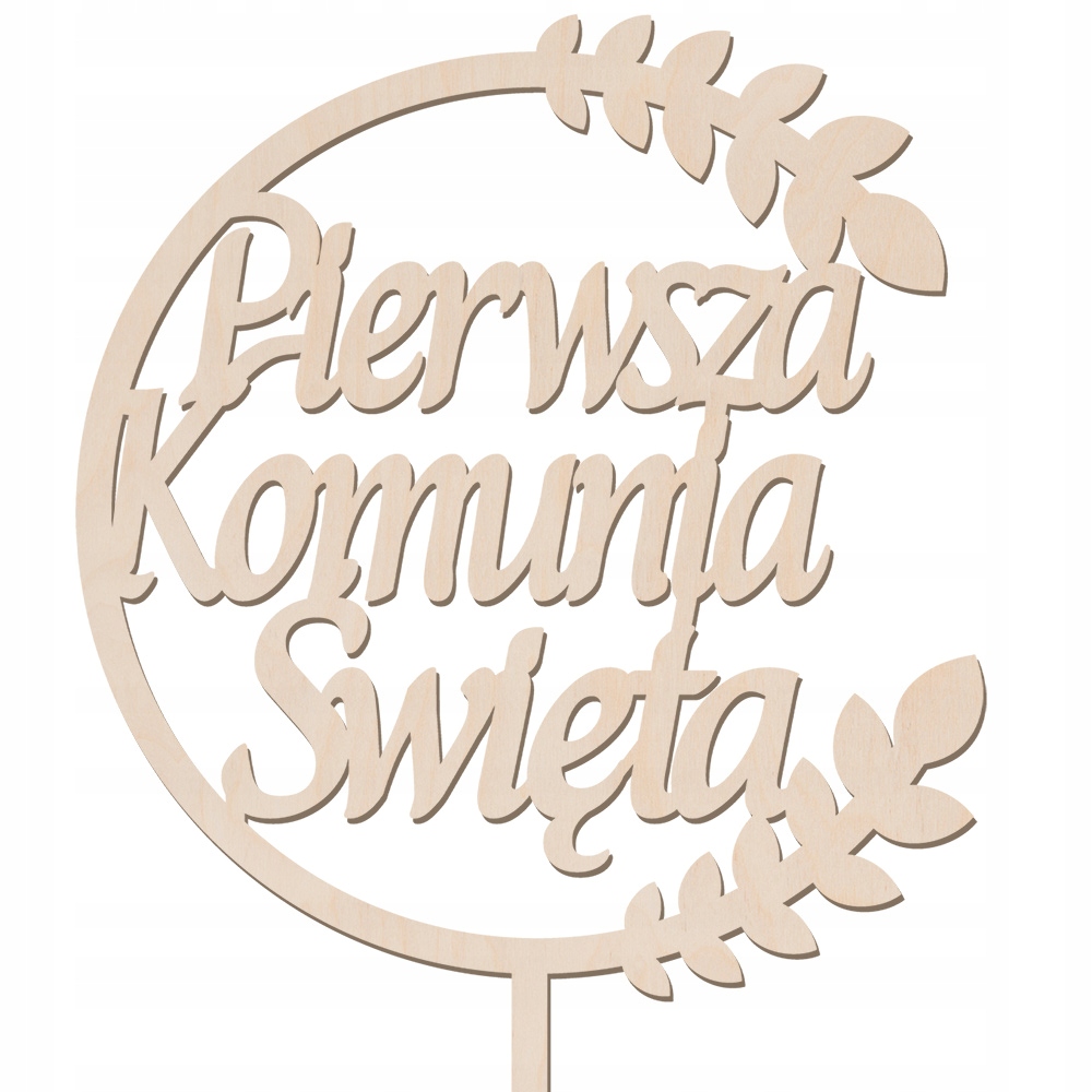 

Topper Na Tort Komunia Święta Dekoracja Piker