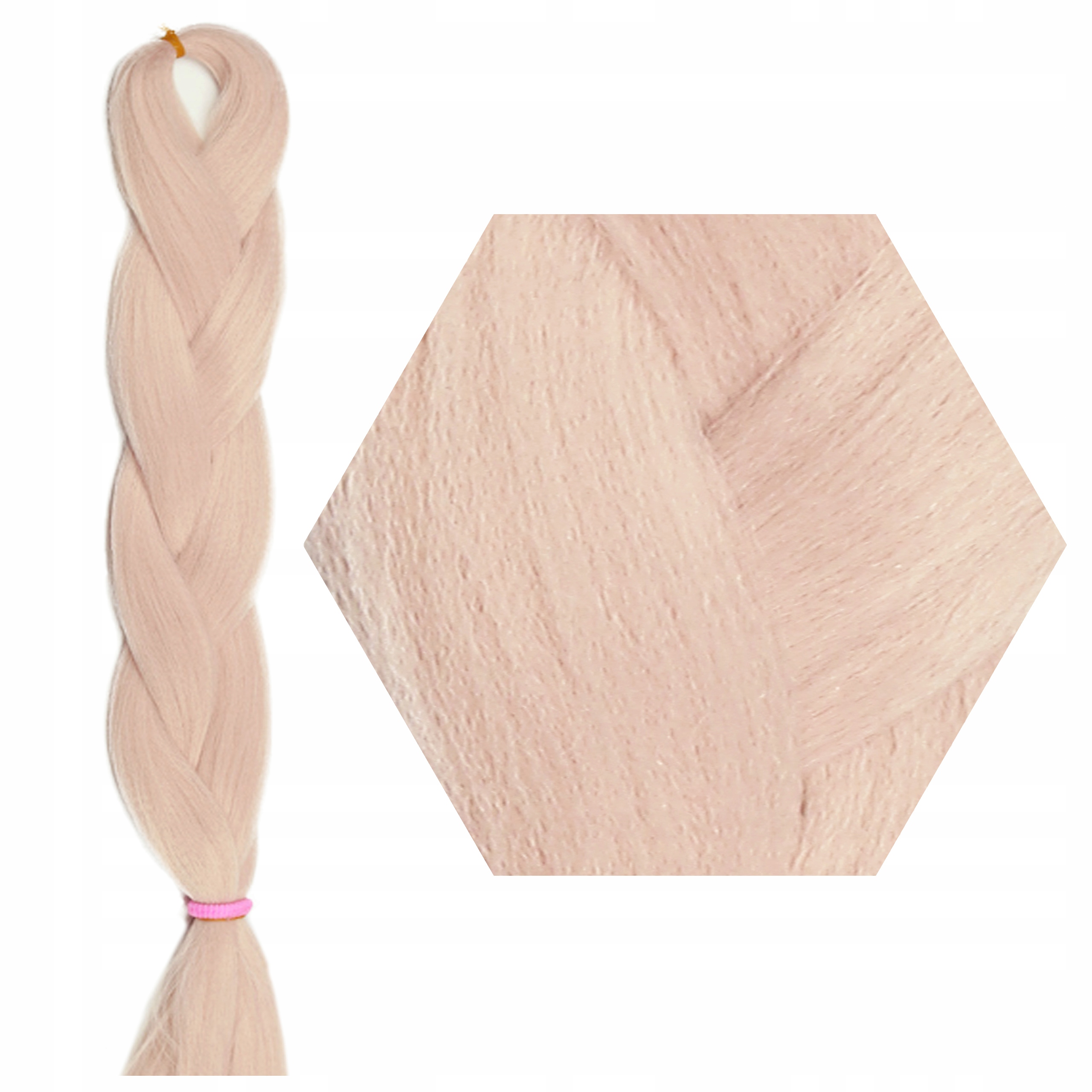 Włosy SYNTETYCZNE do warkoczyków KOLOROWE warkoczyki DOCZEPIANE WŁOSY pasma