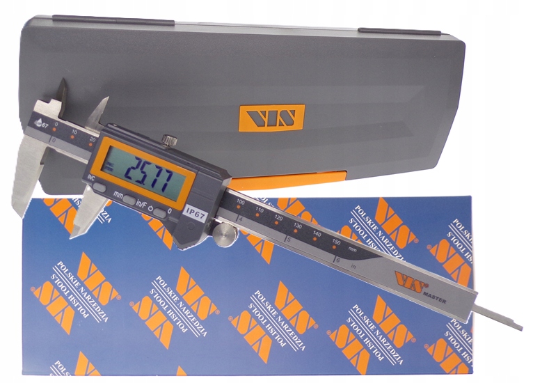 Elektronický Digitální Posuvník Vis 150 mm IP67 0-150 mm 0,01 mm