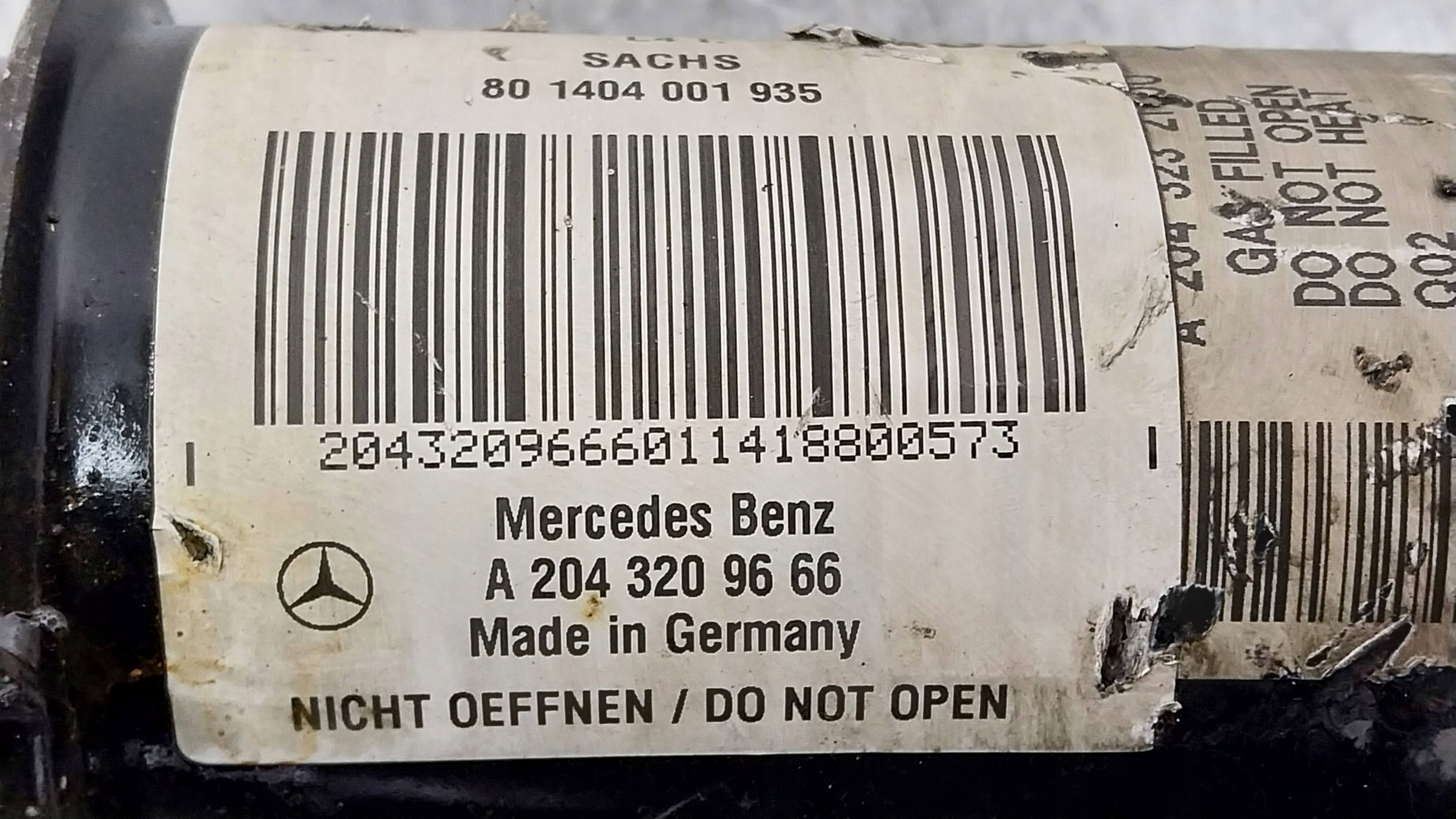 shock absorber left right front A2043209666 MERCEDES X204 GLK 4-MATIC 08