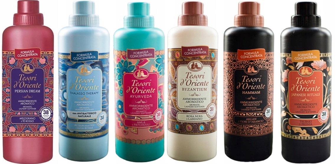 Levně Tesori d'Oriente Sada 6 italských oplachovacích přípravků 760 ml Ptabhj