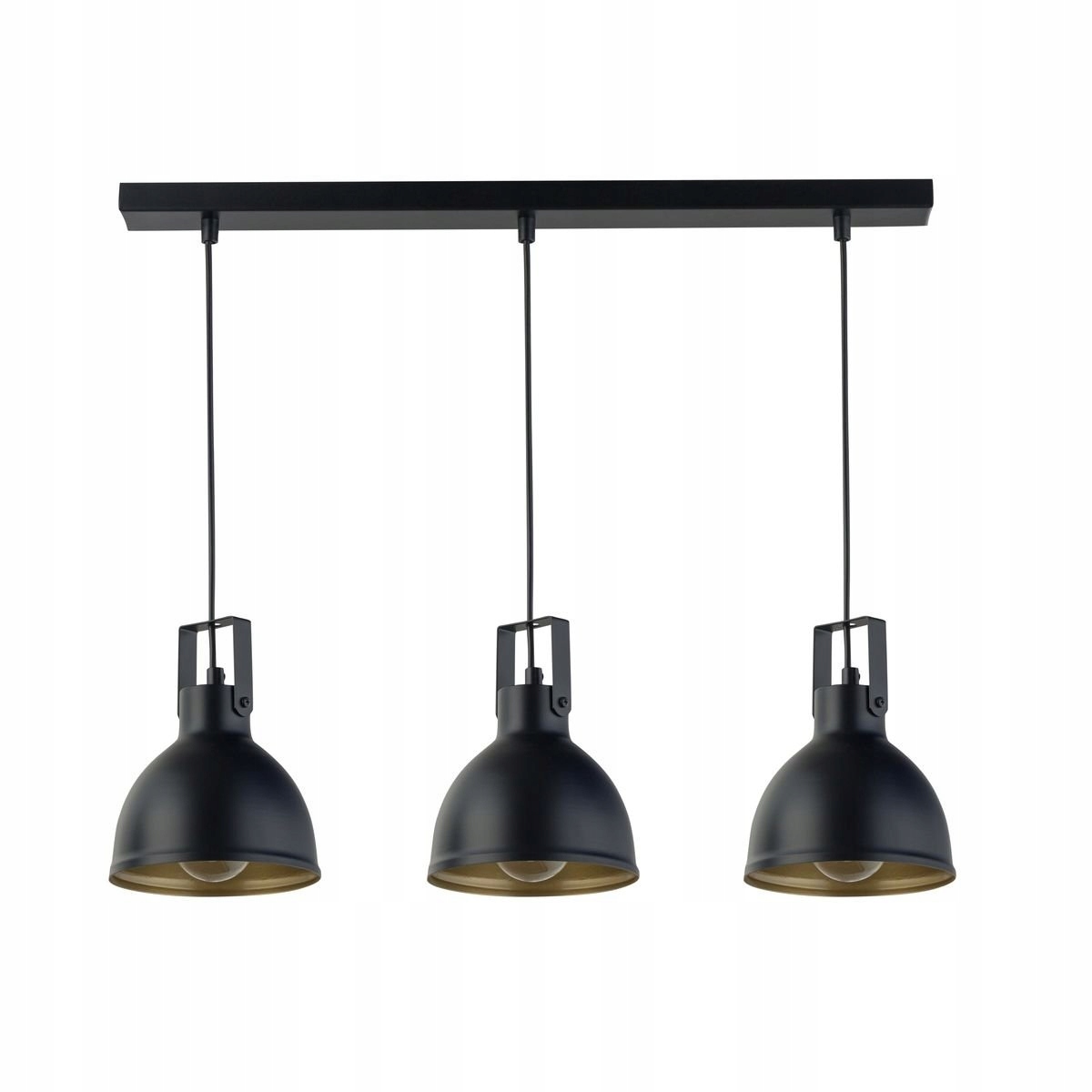 Černá industriální trojitá závěsná lampa na liště Mars 3 Sigma Lighting