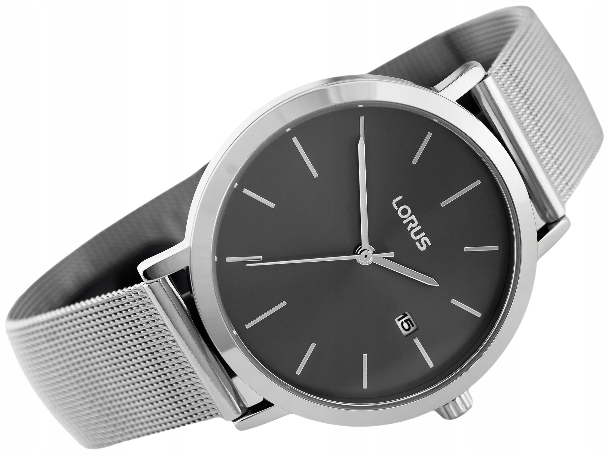 MĘSKI ZEGAREK LORUS RH919KX9 DATA KLASYCZNY MESH Model RH919KX9