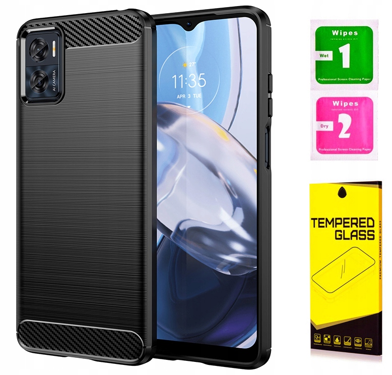 

Carbon Case Flexible Do Motorola Moto E22 E22i