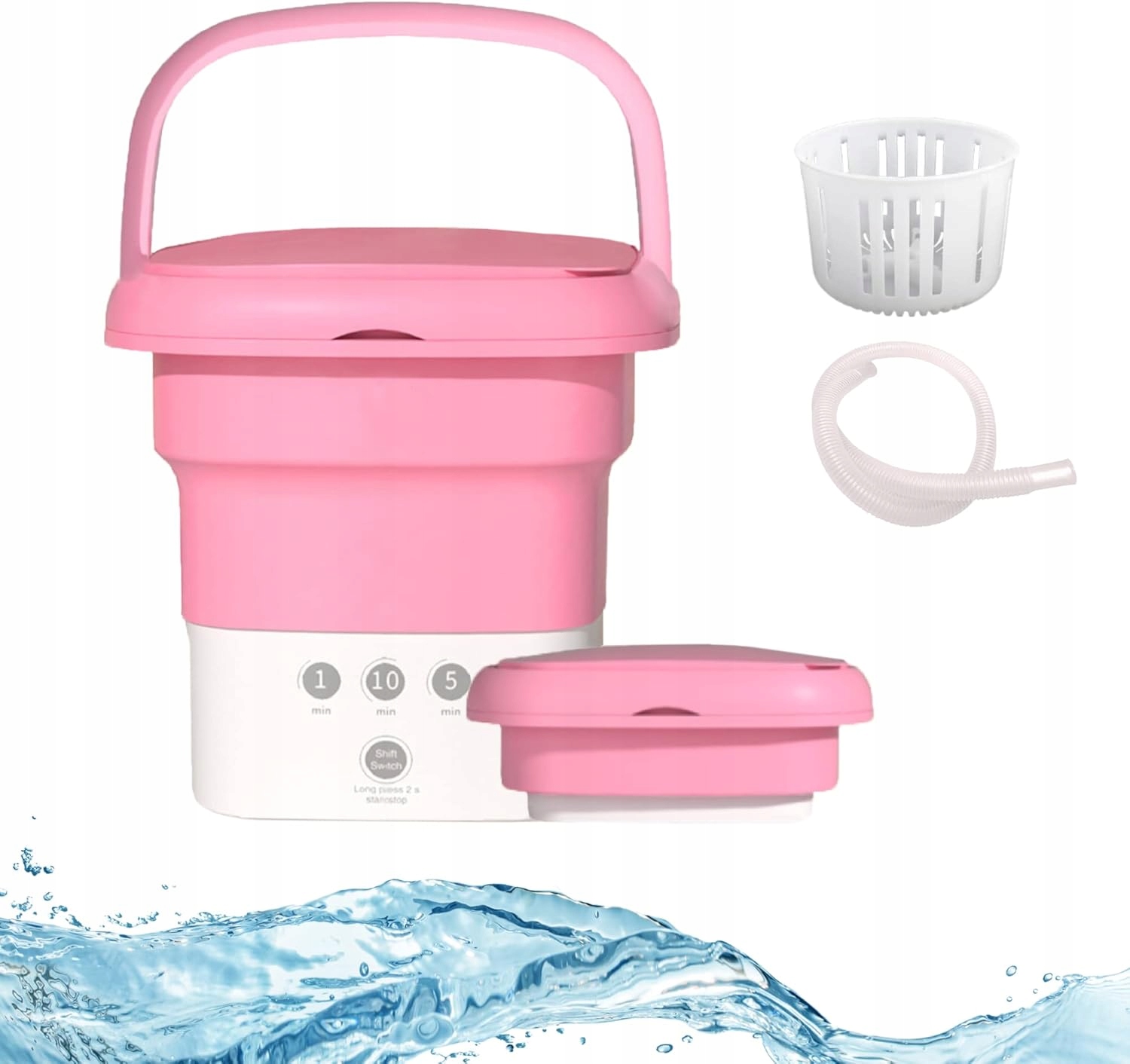 přenosná Turistická Ruční Pračka Na Oblečení Ideální Na Cesty, skládací