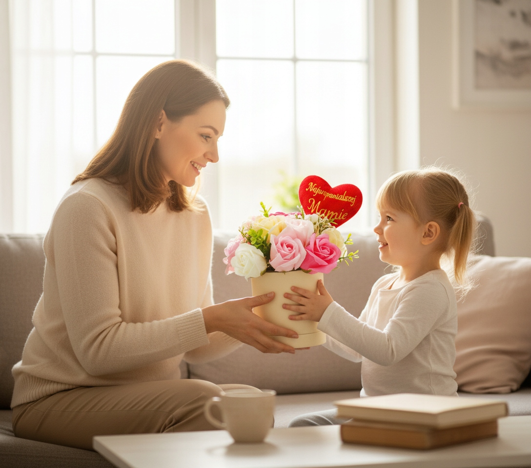 RÓŻE MYDLANE FLOWERBOX KWIATY DZIEŃ MAMY MATKI BUKIET KWIATÓW MYDLANYCH PL Marka MTA