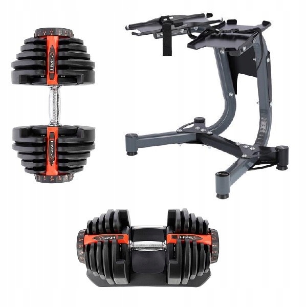 2x SR80 Nastavitelná Činka Hms Stojan STR10 Hms