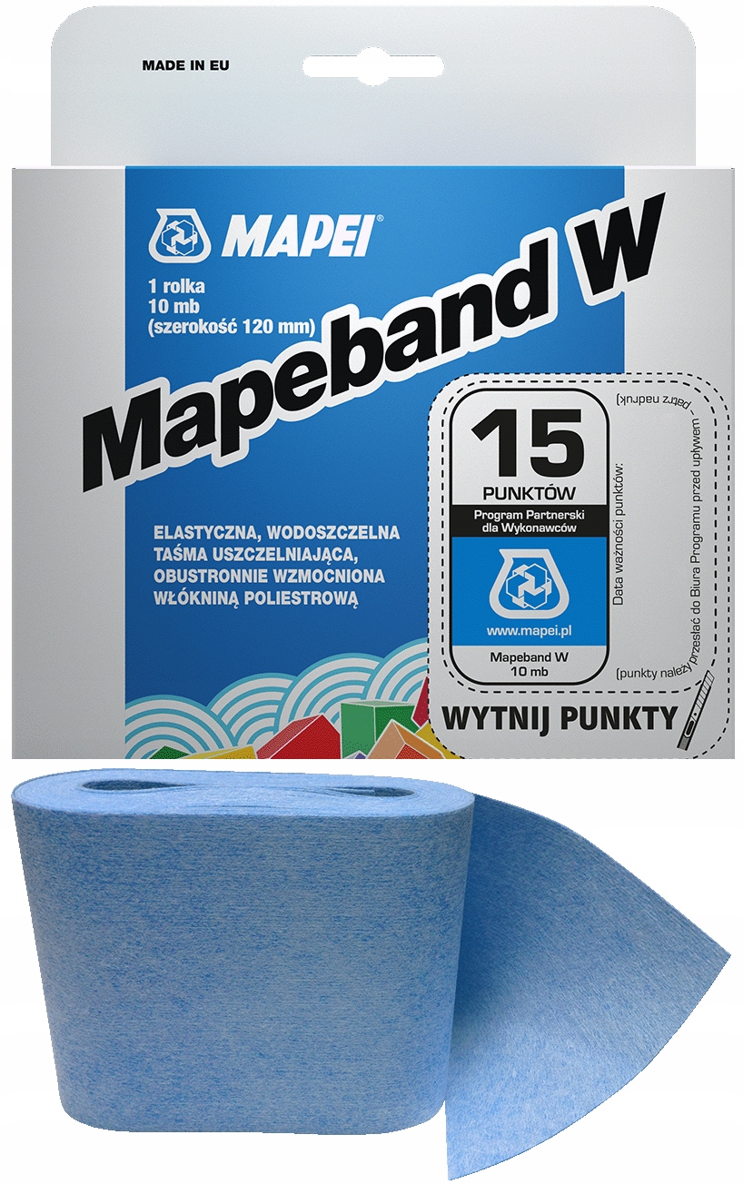 

Mapei Taśma Hydroizolacyjna Mapeband W 12cm/10mb