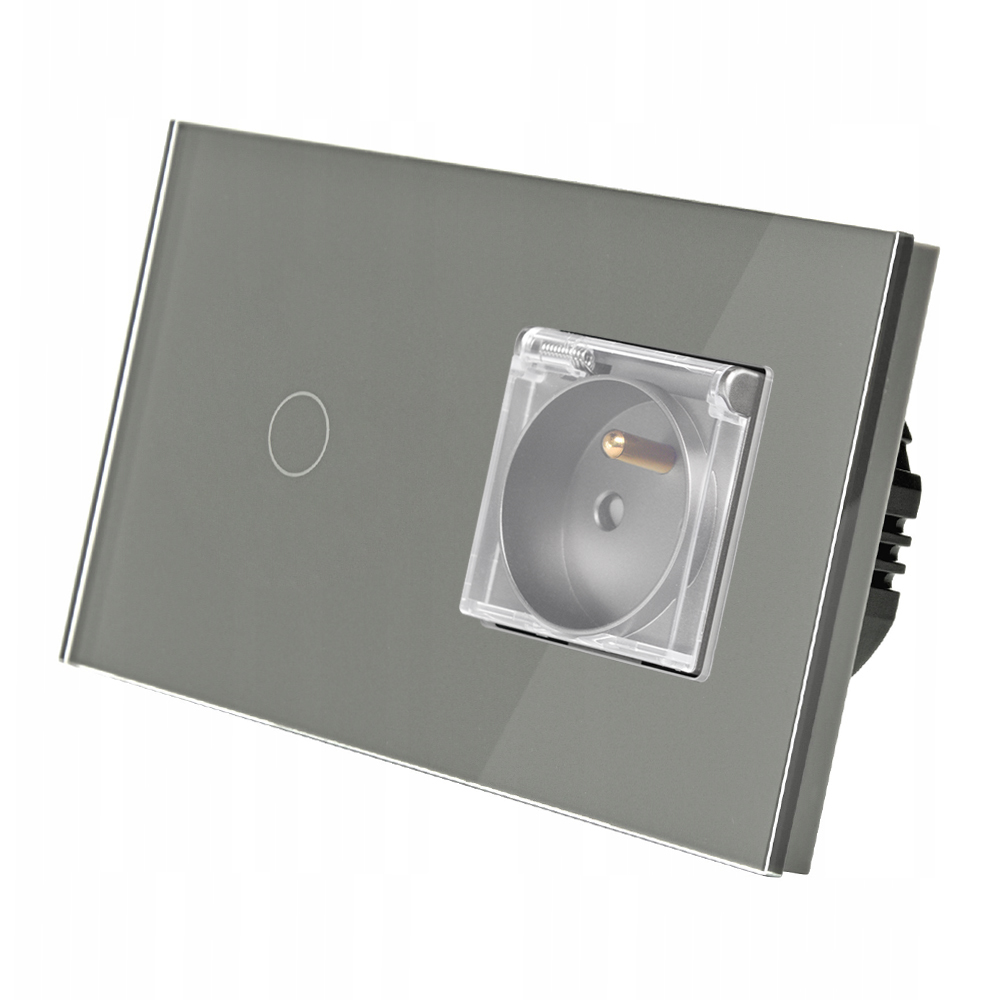 

Włącznik Dotykowy Pojedynczy Gniazdo Z Klapką