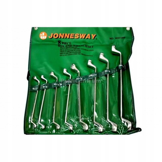Hlboko Ohnuté Očkové Kľúče, 6-22 mm, Jonnesway