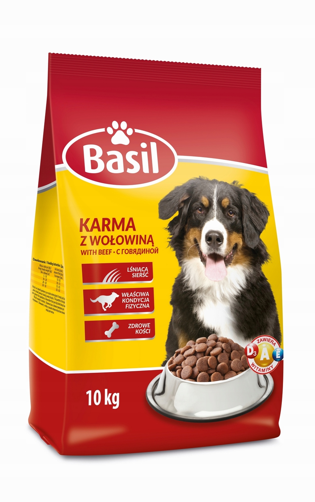 Levně Suché Krmivo pro psy s hovězím masem Basil 10 kg