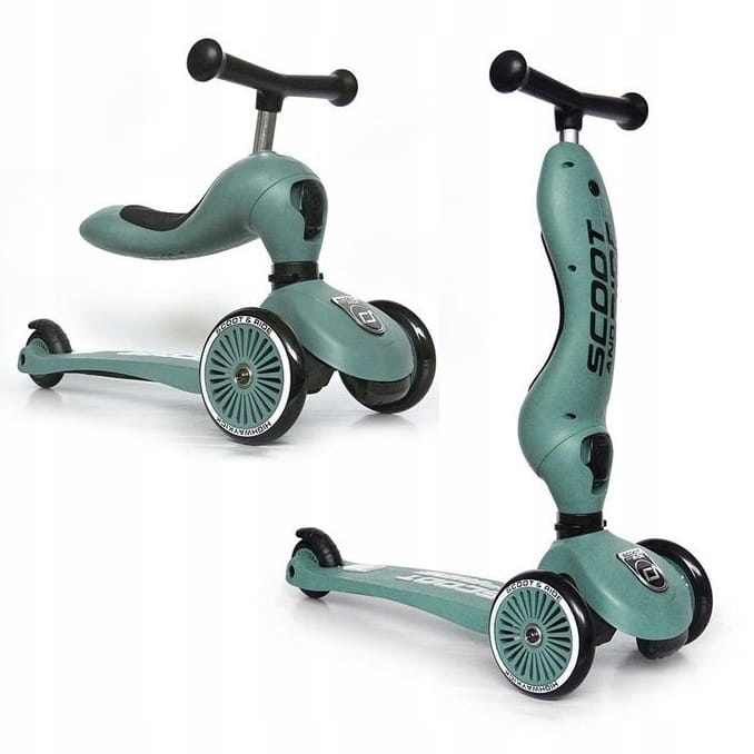 Scootandride Highwaykick 1 Jeździk i pierwsza hulajnoga 2w1 Forest 1-5 lat