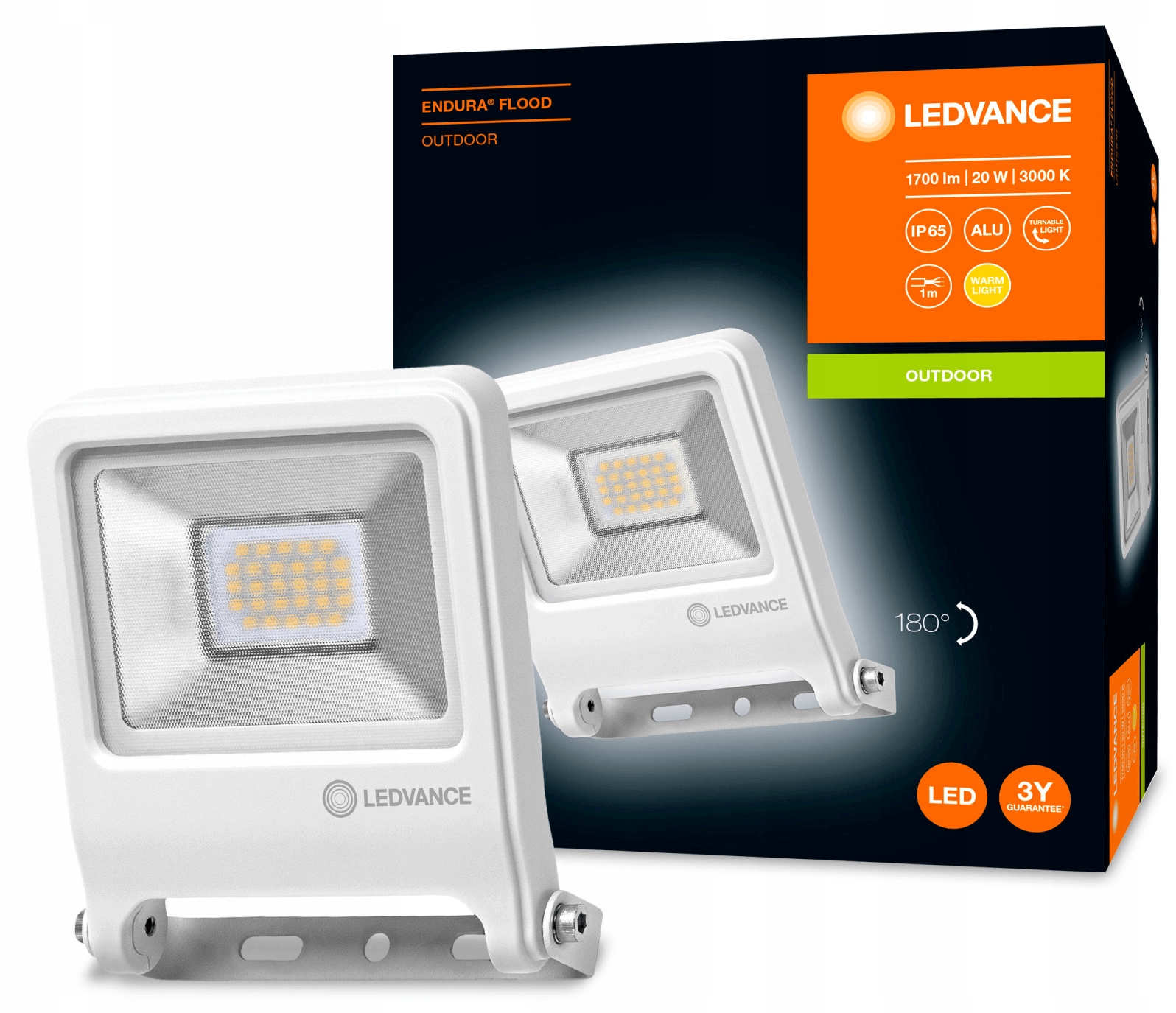 

Naświetlacz Led 20W 3000K IP65 Endura Ledvance