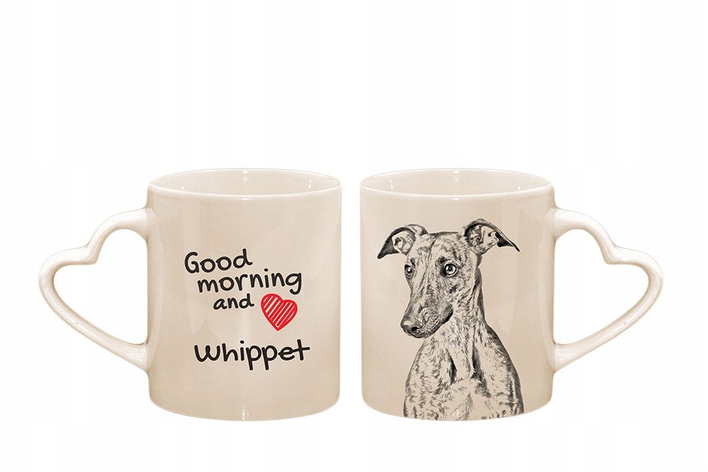 

Whippet Kubek ceramiczny serce z nadrukiem