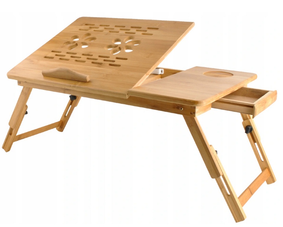 

Stolik pod Laptopa do Łóżka Regulowany Drewniany