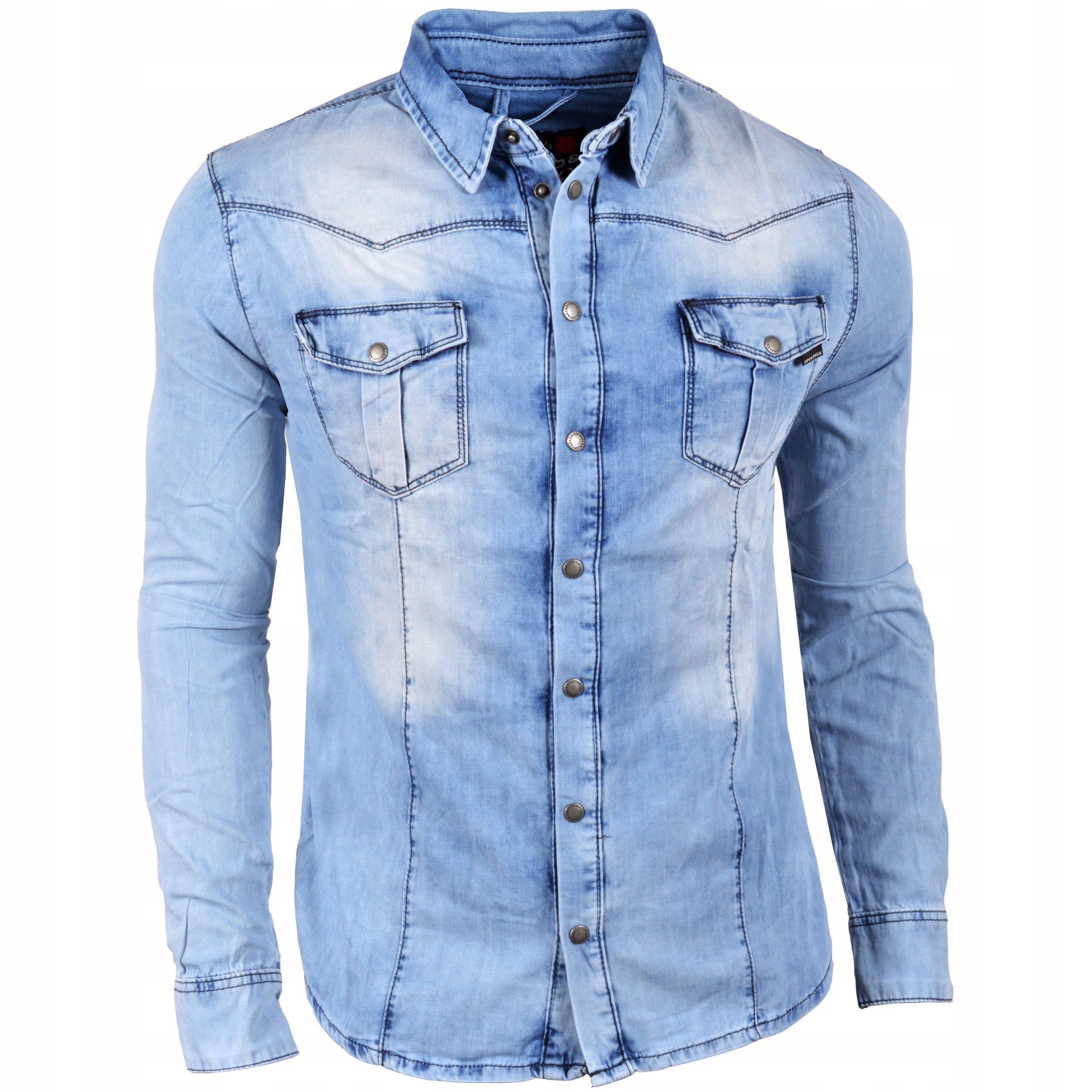 Pánská košile Casual Jeans Stínovaná Cipo Baxx