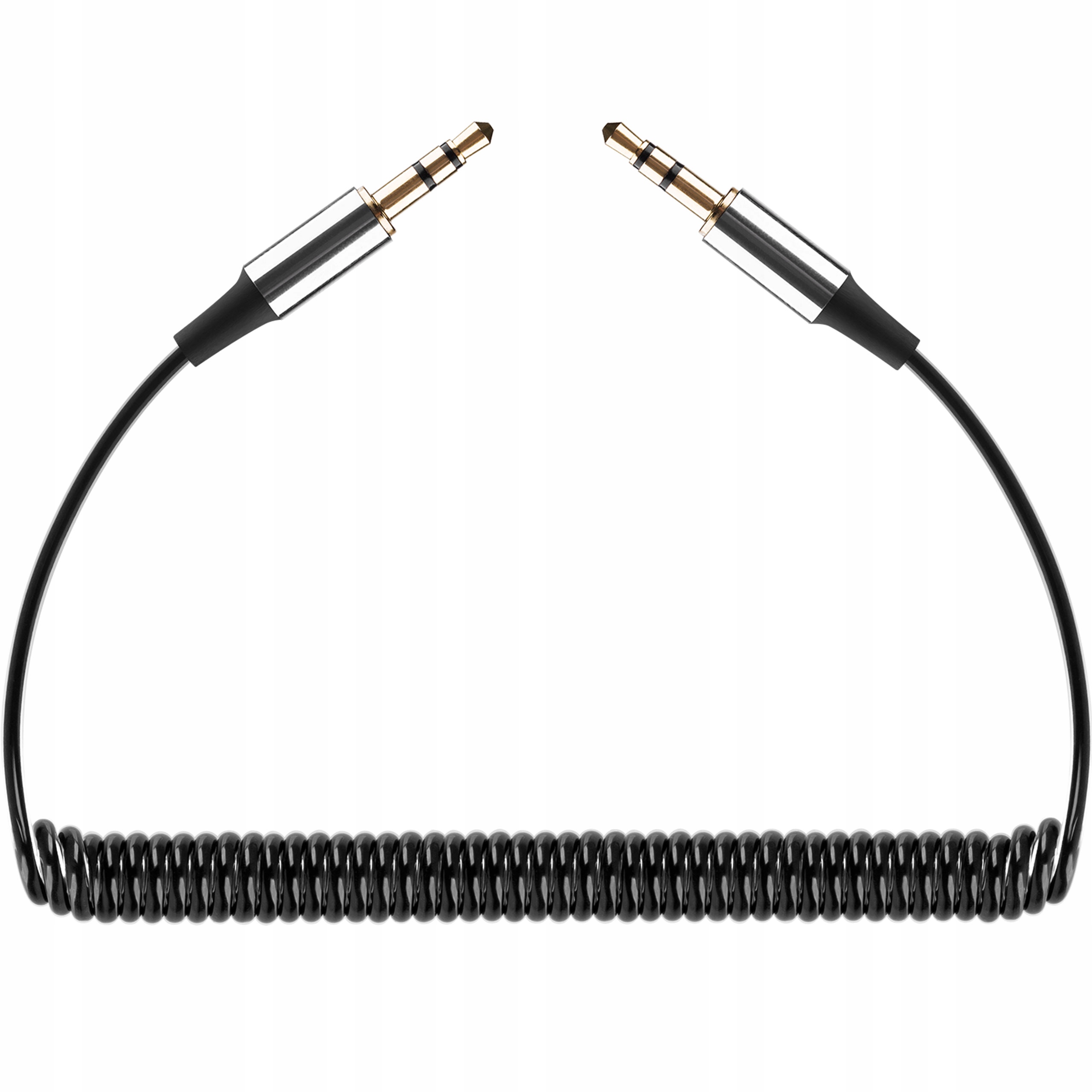 

Mocny Kabel Mini Jack 3.5mm Aux Audio - Spirala 1m