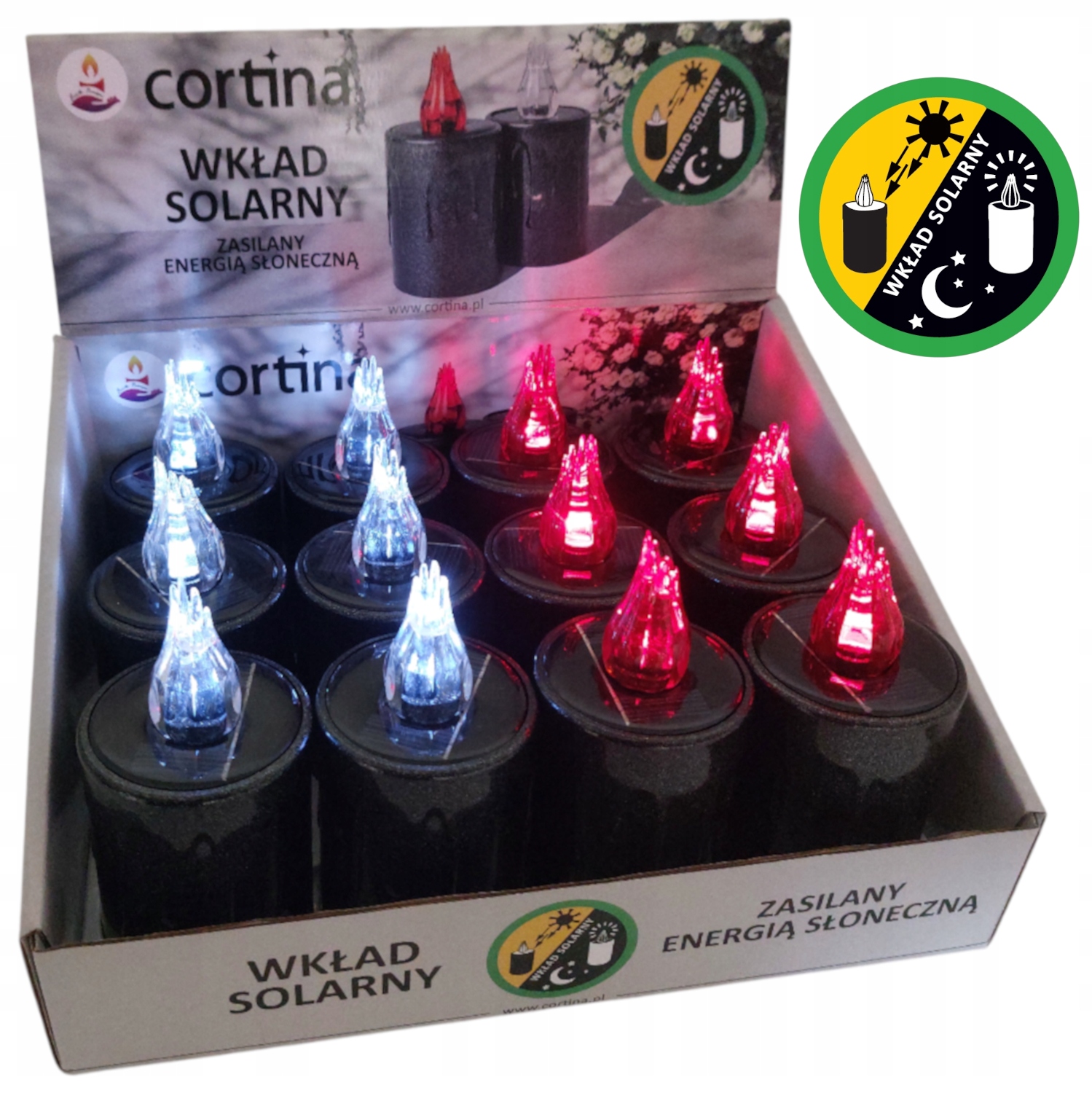 Sada Solárních Vložek 12 Ks Solární Vložka Do Led Svíčky Hřbitovní Svíčka