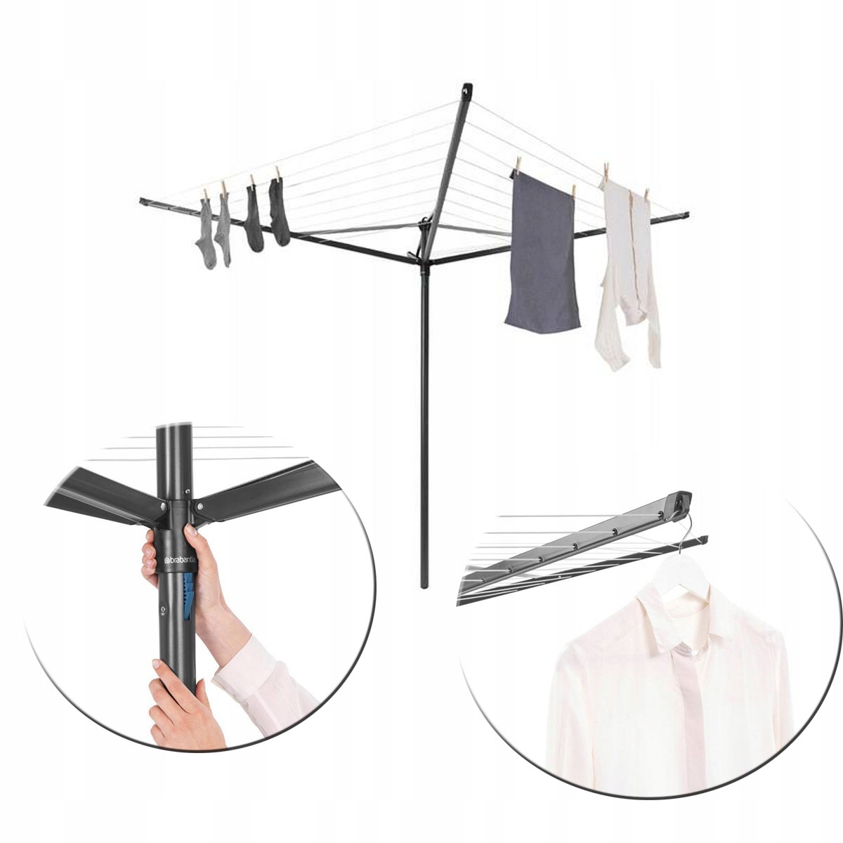 

Suszarka Ogrodowa Obrotowa 50m Brabantia