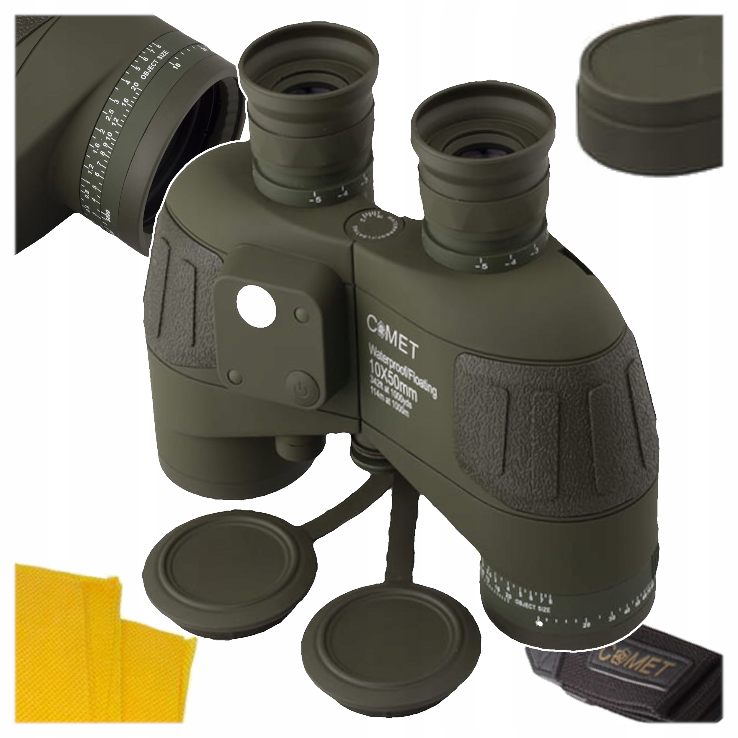 Comet Pro Dalekohled S Elektronickým Kompasem 10X50 Námořní Armáda LR-039A