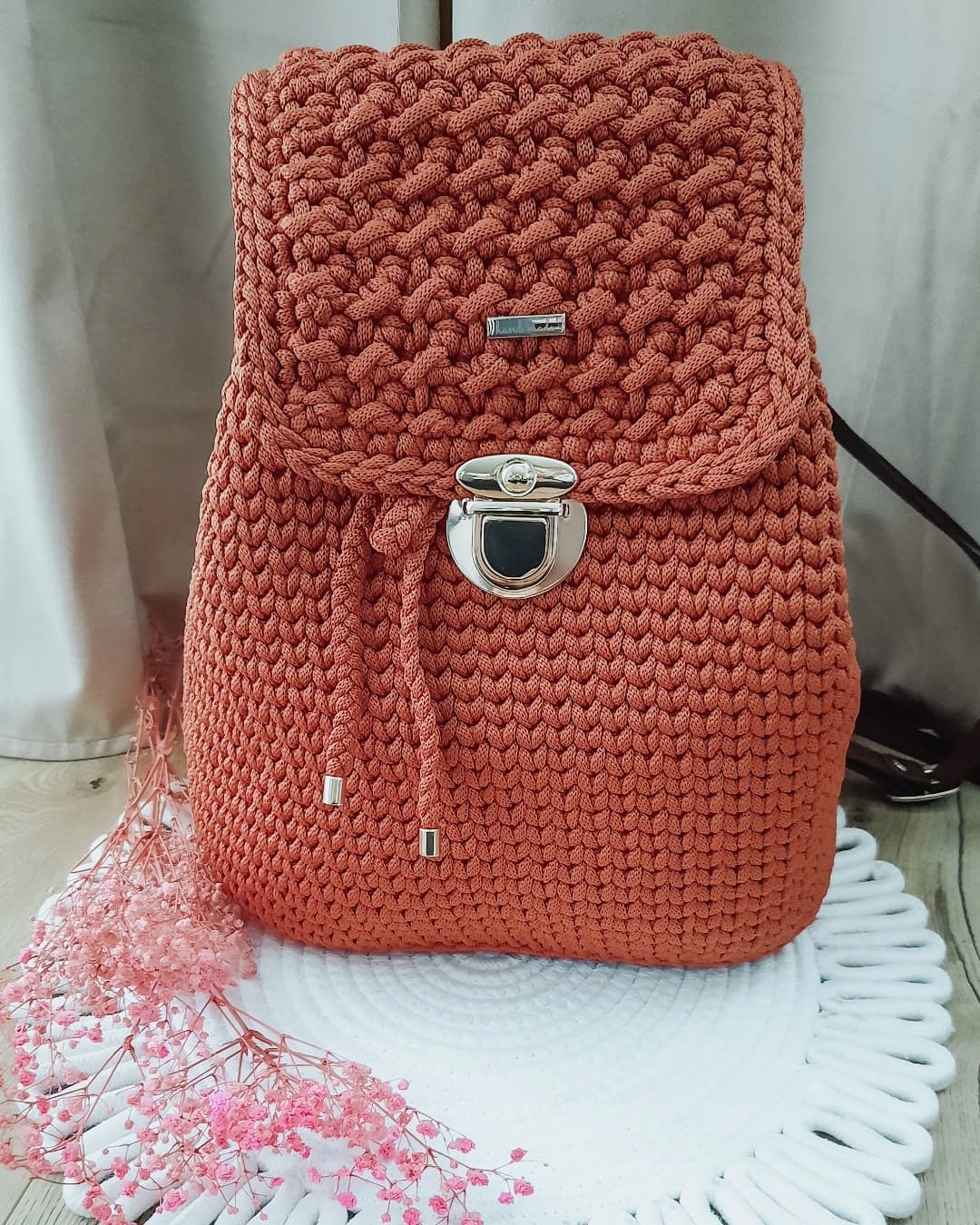 Dámský Batoh Ze Šňůrky dárek Podzim Ruční Práce Velký