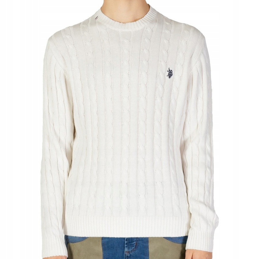 Pánský svetr U.s. Polo Assn. Bert US40 173 005 000413v Bílá M