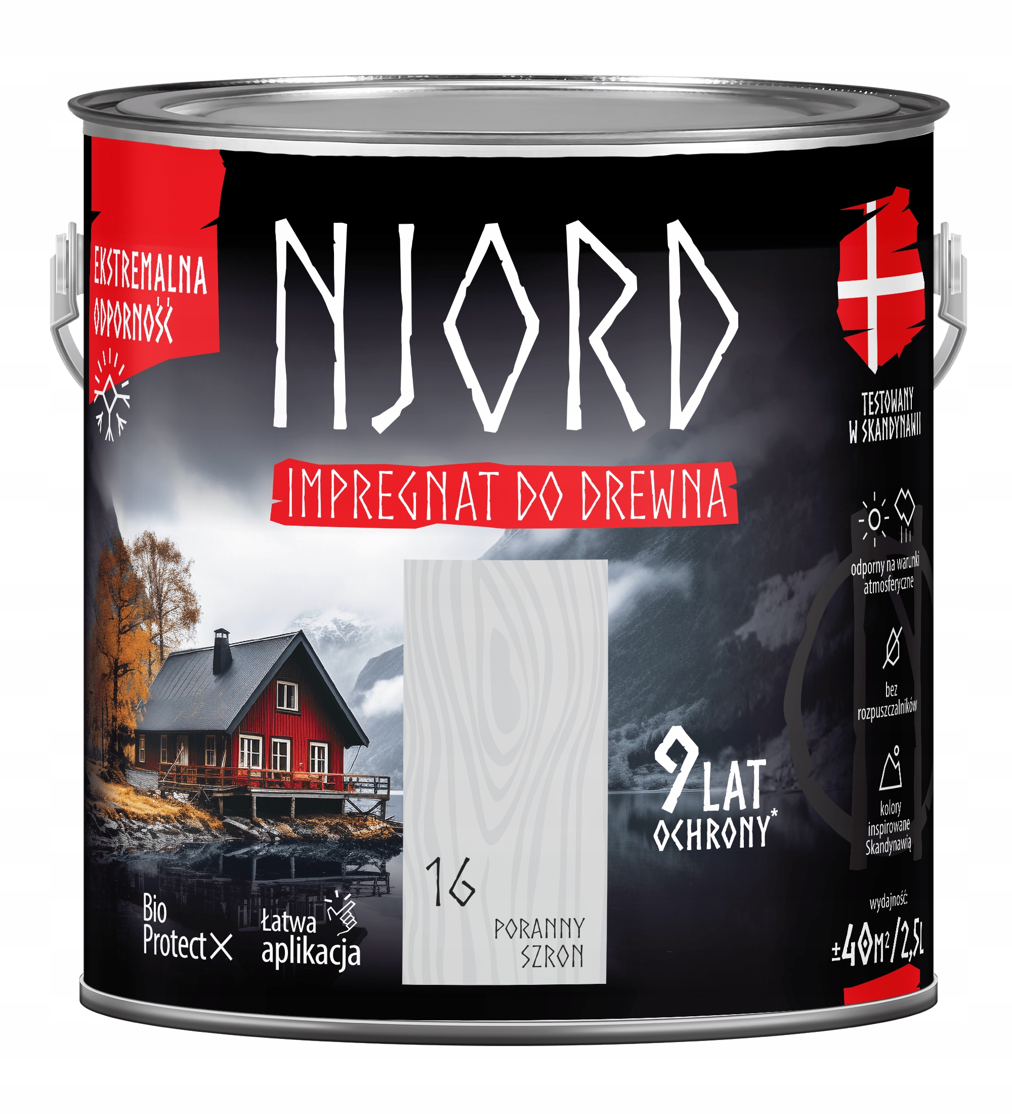 Njord Impregnat Do Drewna 2,5L Poranny Szron