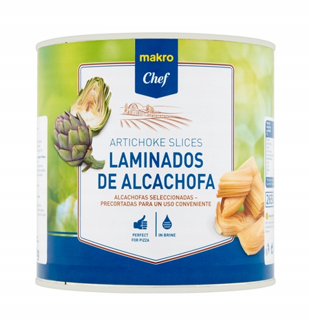 Levně Makro Chef Artyčoky srdce krájené 2,5 kg