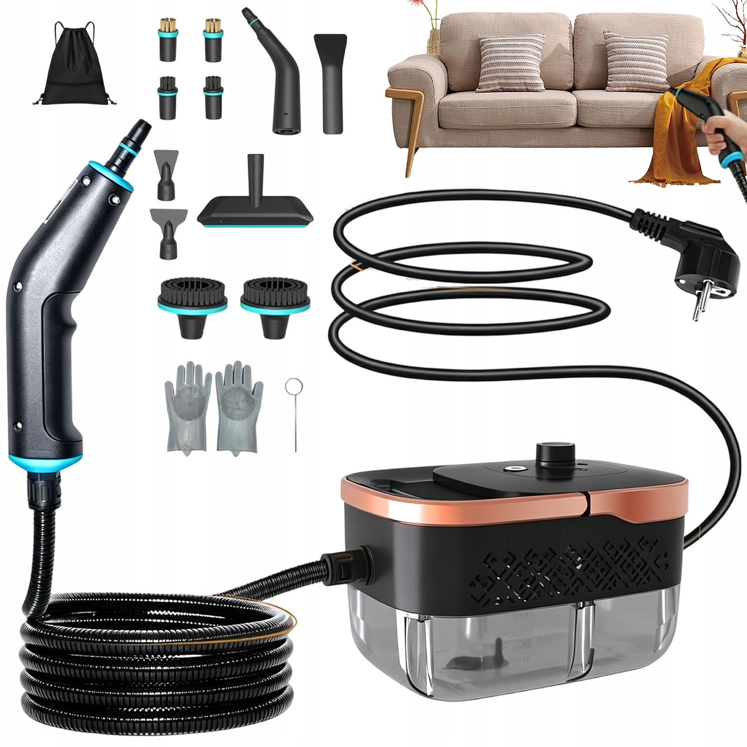 Parní Čistič Oken Steamer Parní Čistič Oken Čalounění Spár 2500 W
