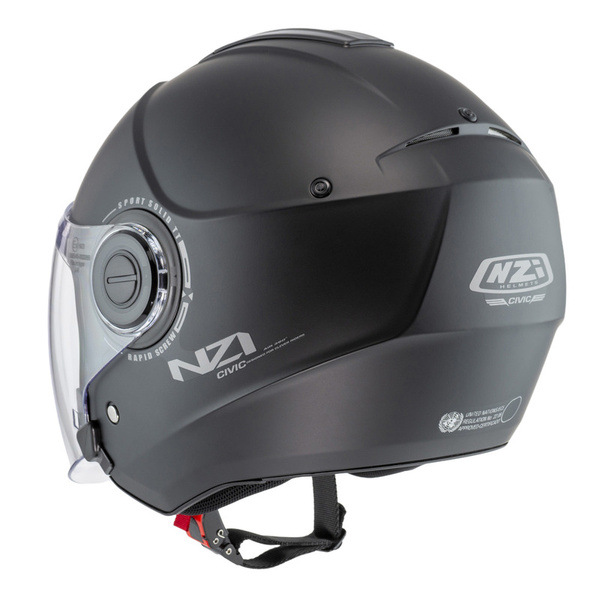 Motocyklová Prilba Nzi CIVIC Solid Nouveau Matt Black XXL